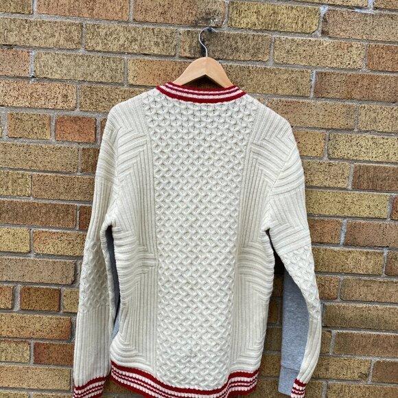 Limited Edition Diesel Half Knit Half Crew Sweater Gray - Picture 2 of 8